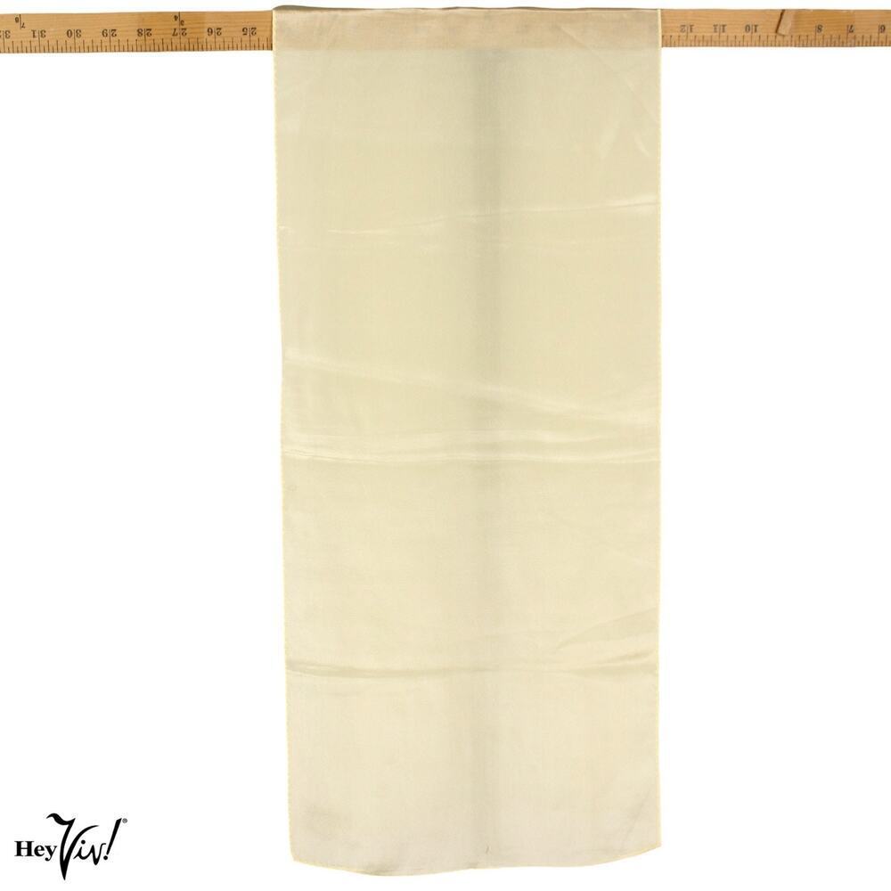 Vintage Vera Silk Scarf 11x52 Made in Japan Long Oblong Yellow Elegant - Hey Viv